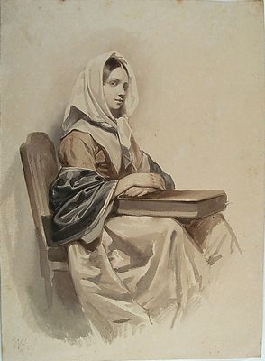  Vrouw met hoofddoek 